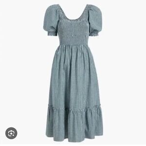 Hill House Louisa Green Gingham Dress Size Large
